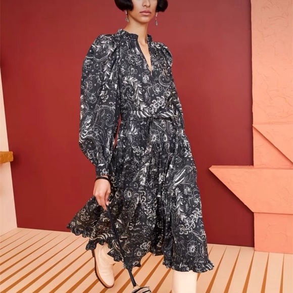 ULLA JOHNSON Dolores Dress - blackbird - Picture 1 of 11